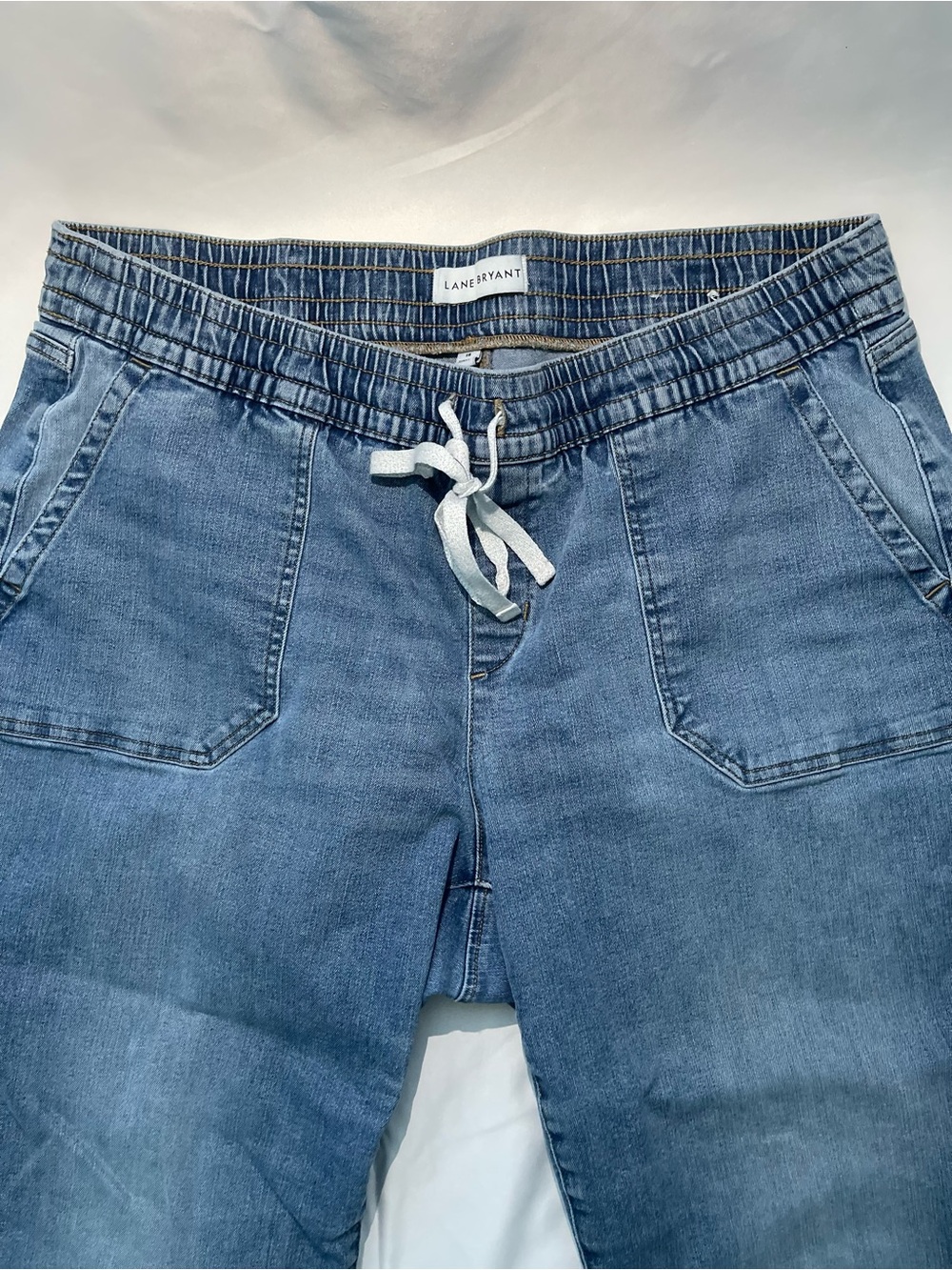 Lane Bryant Light Blue Denim Joggers - Picture 4 of 7